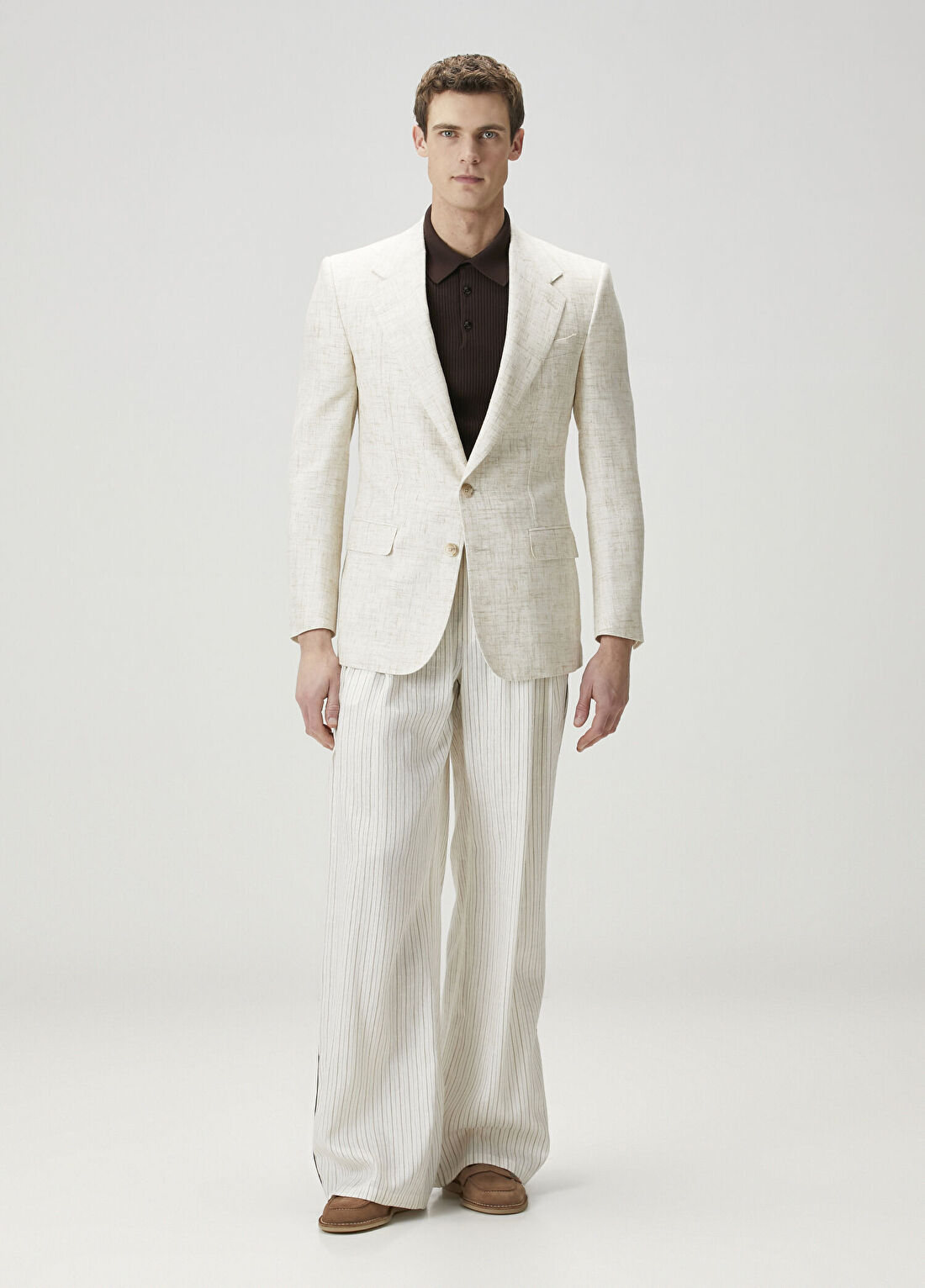 Dolce&Gabbana Bej Keten Ceket görsel 2