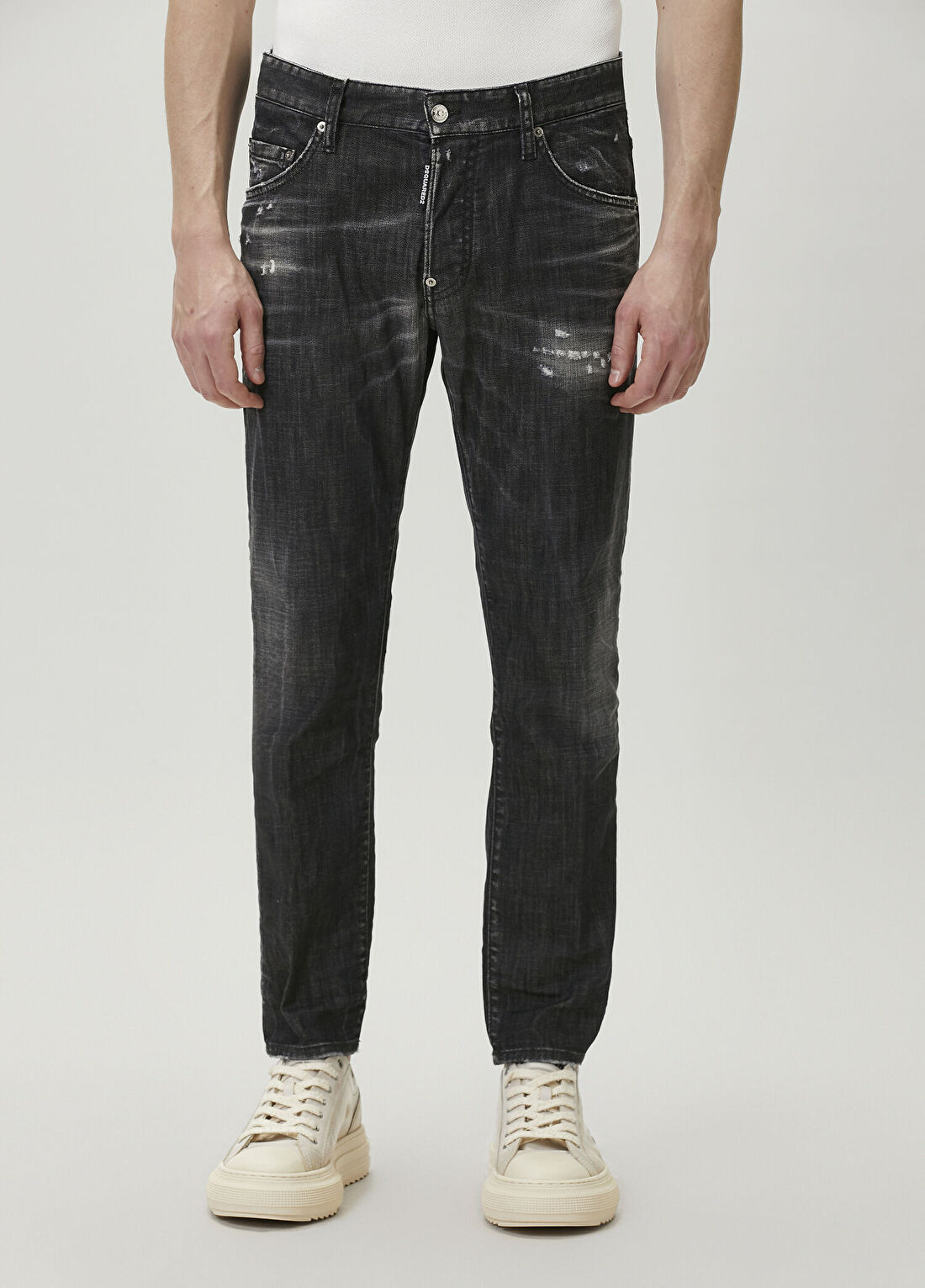 Dsquared2 Skater Siyah Jean Pantolon görsel 2