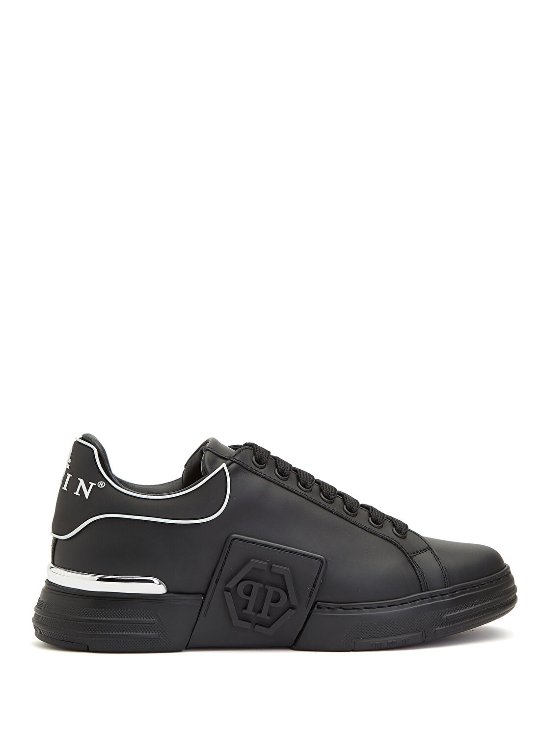 Philipp Plein Siyah Erkek Deri Sneaker