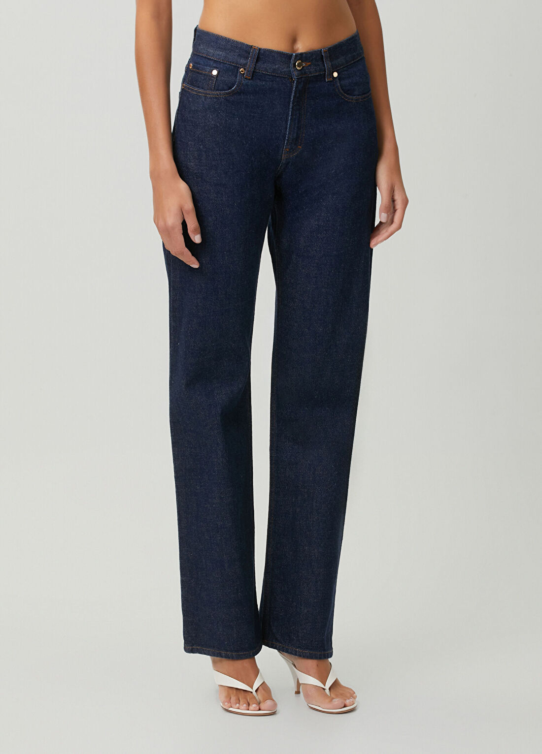 Casablanca Laurel Lacivert Jean Pantolon görsel 3