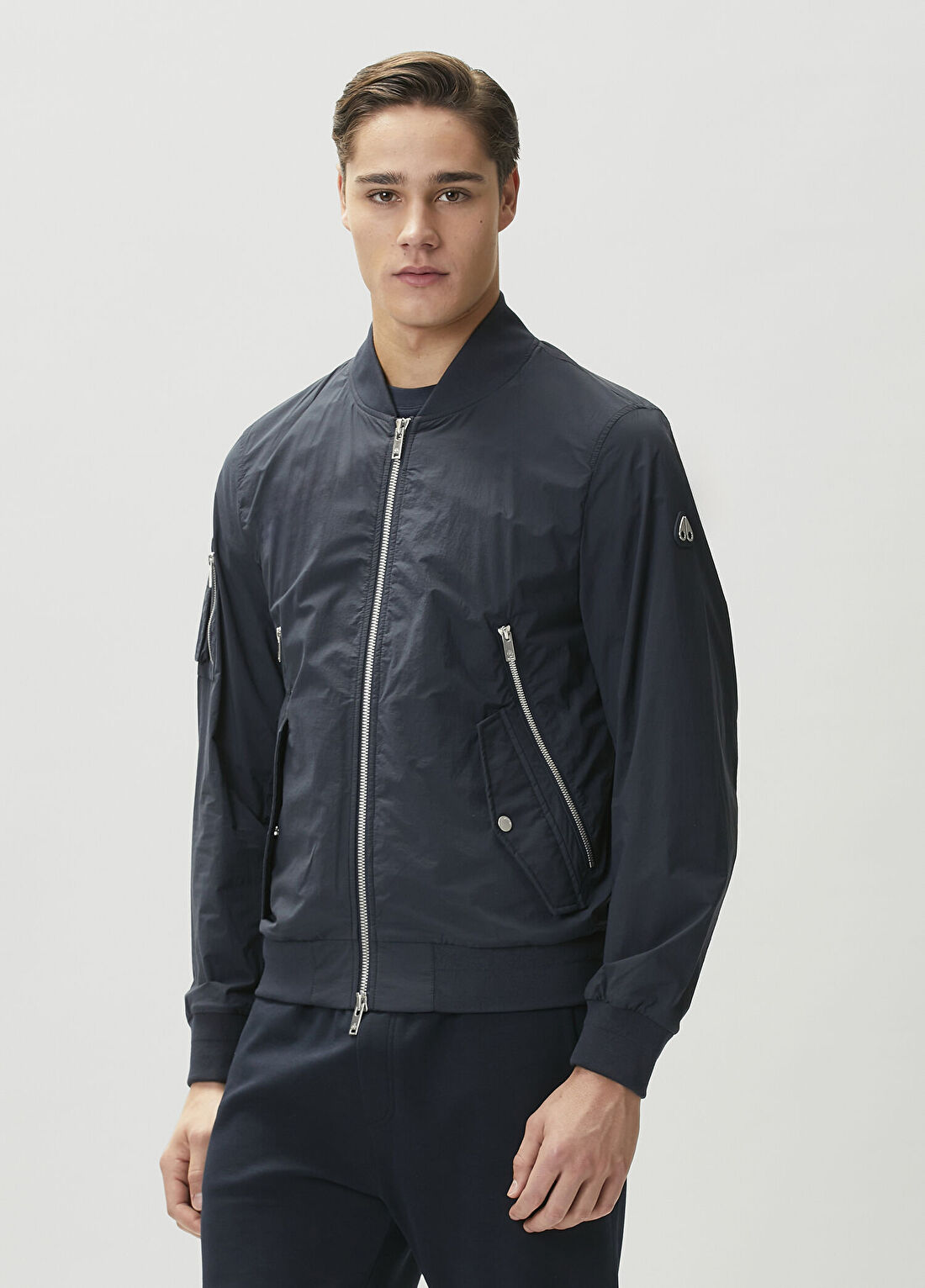 Moose Knuckles Lacivert Bomber Mont görsel 3