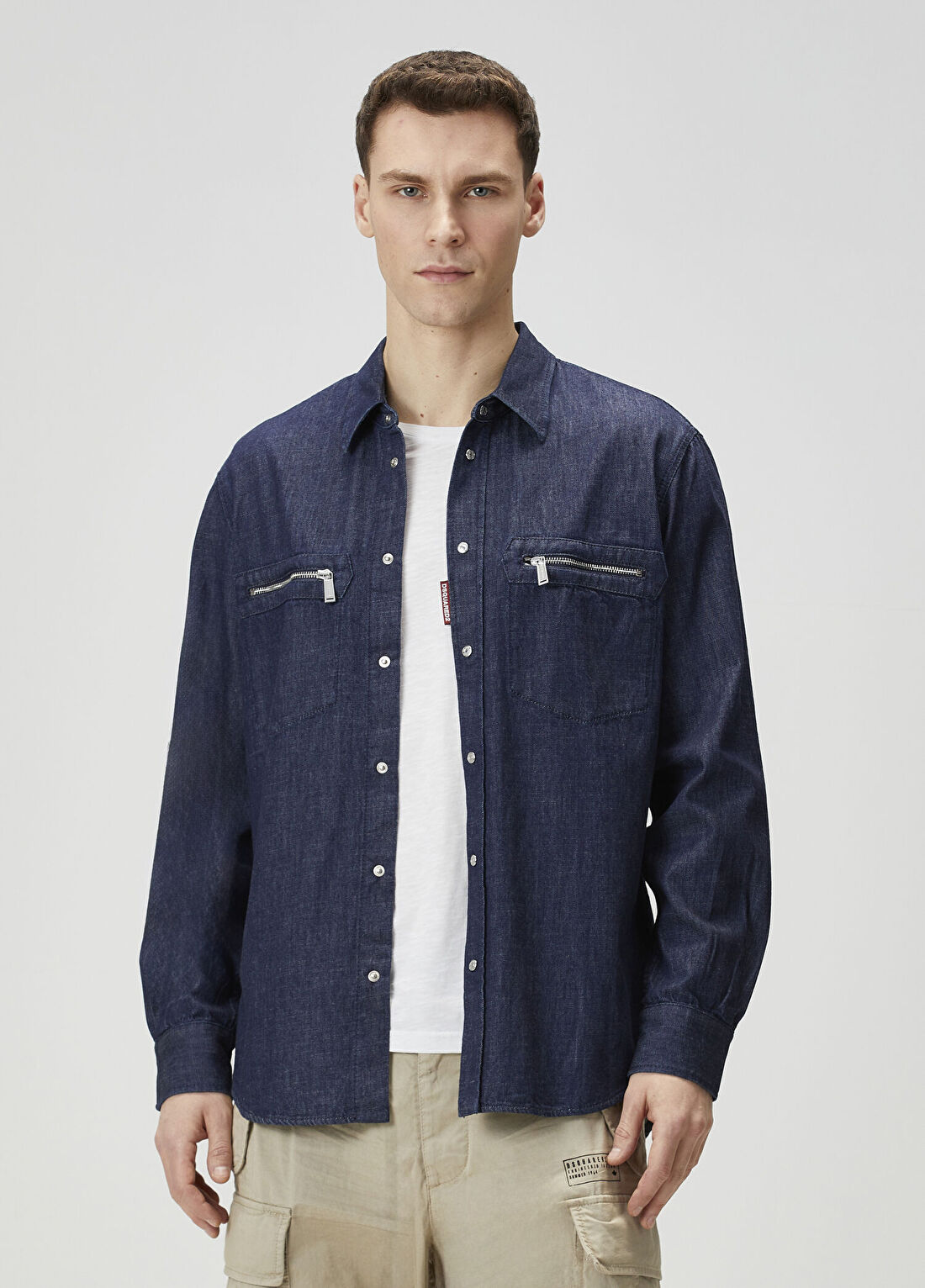 Dsquared2 Lacivert Denim Gömlek