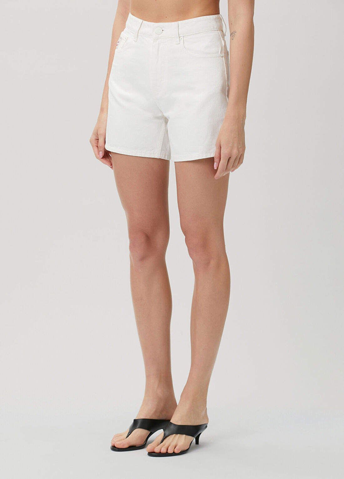 Ami Paris Beyaz Koton Twill Şort görsel 3