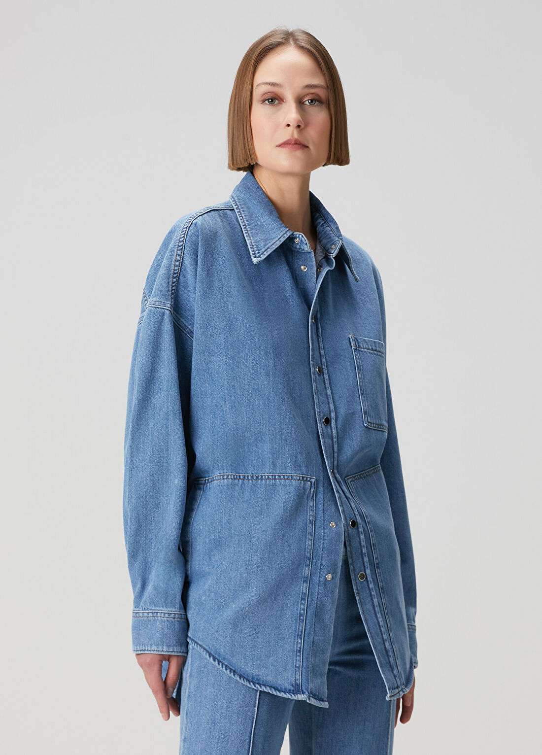 Missoni Mavi Denim Gömlek