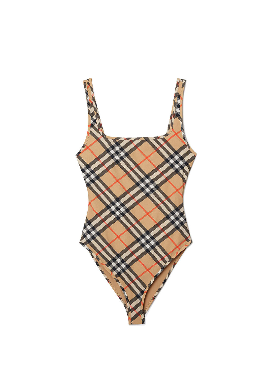 Burberry Check Bej Kadın Mayo