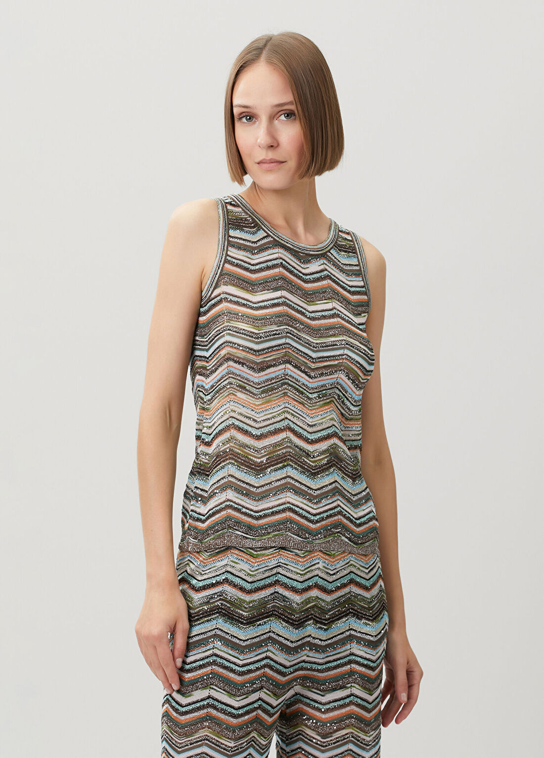 Missoni Zikzak Desenli Payetli Atlet