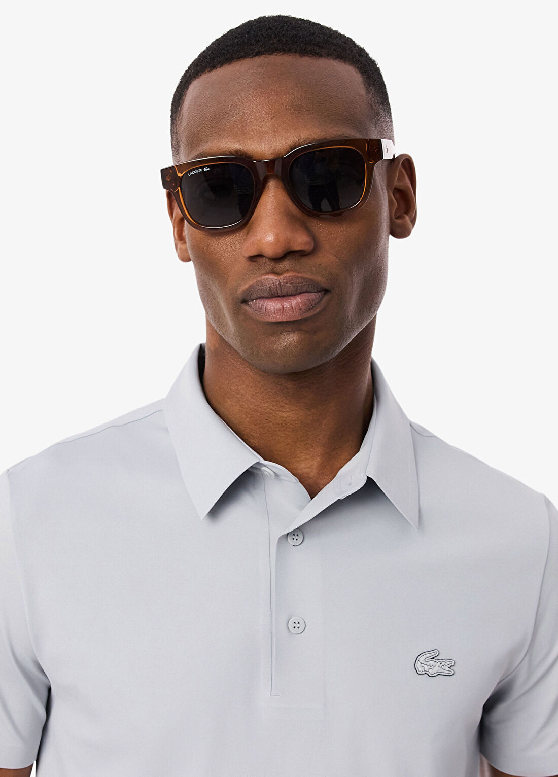Lacoste Gri Regular Fit Commuter Polo Yaka Kısa Kollu Erkek T-Shirt görsel 2