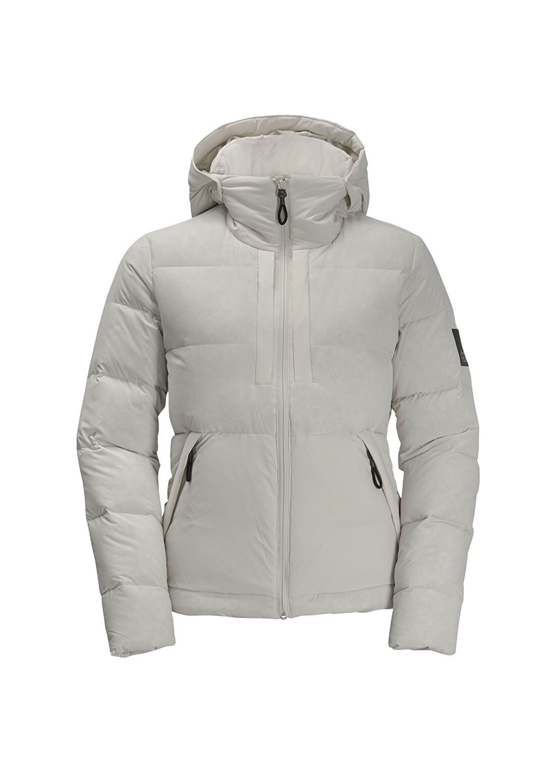 Jack Wolfskin Wandermood Down Gri Kapüşonlu Kadın Outdoor Mont