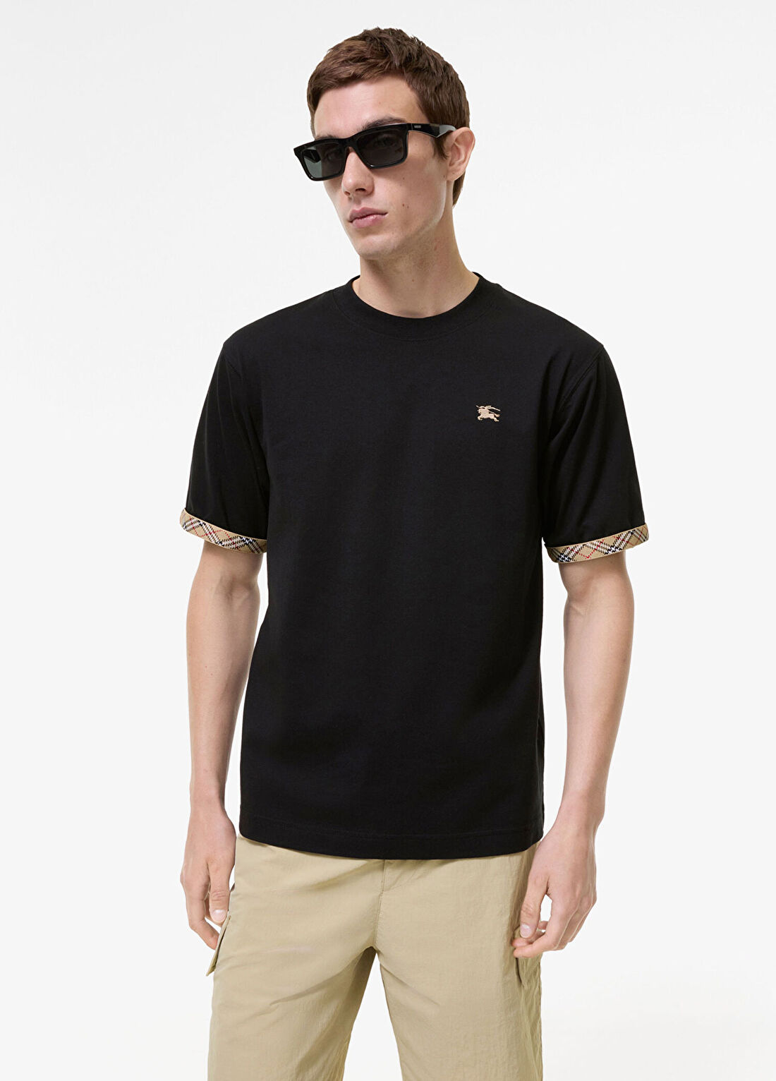 Burberry Siyah Kısa Kollu Erkek T-Shirt