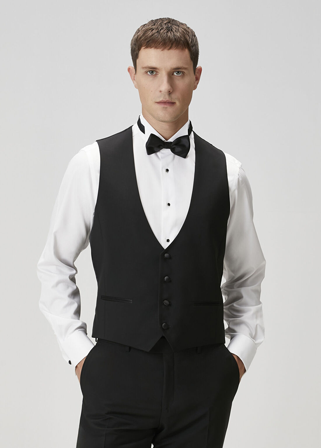 Beymen Collection Siyah Yelekli Yün Smokin görsel 3