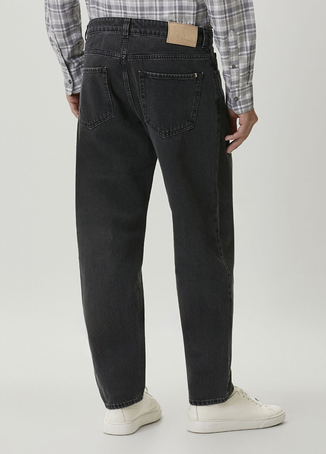 Canali Siyah Jean Pantolon görsel 3