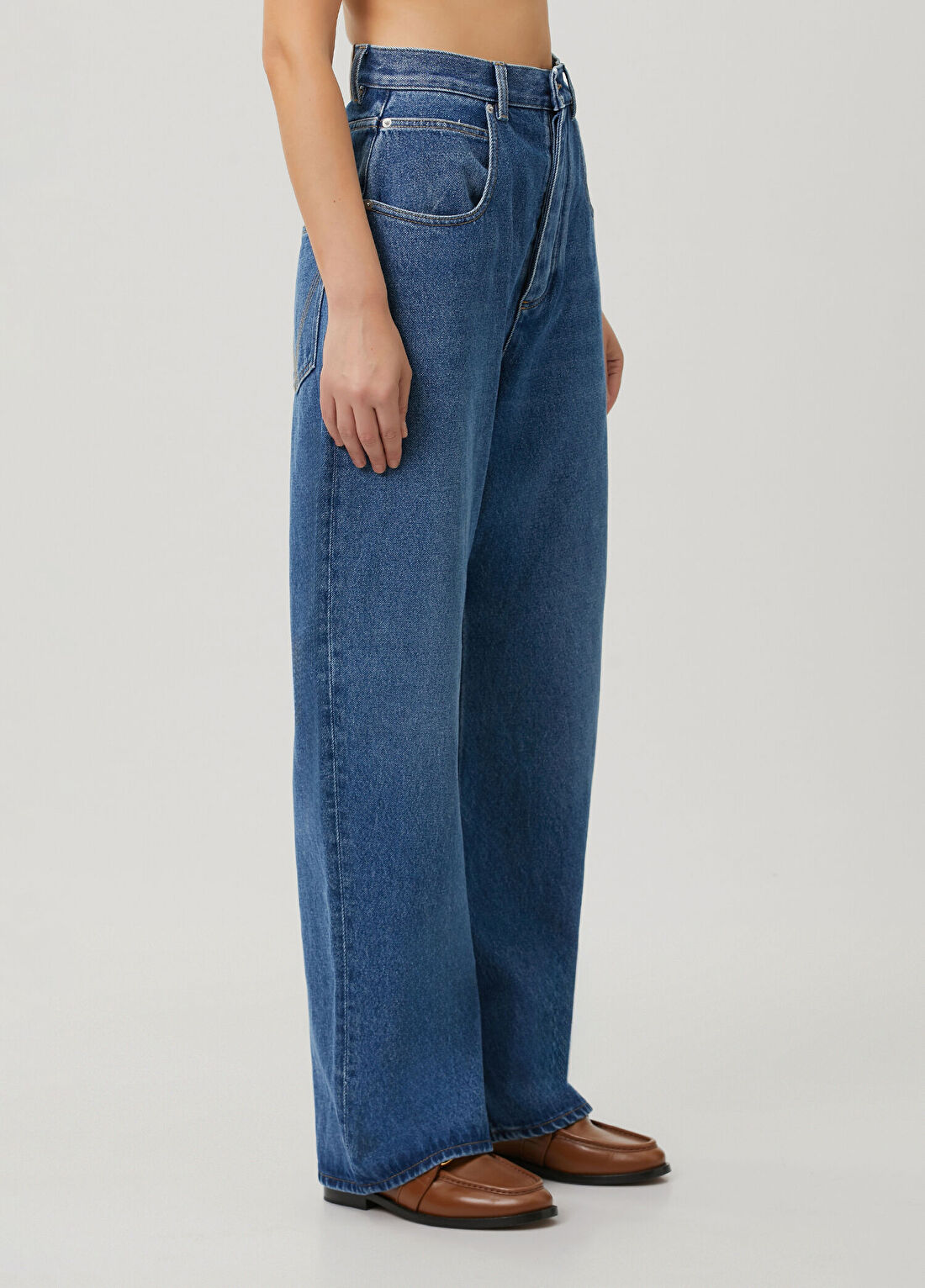 Bottega Veneta Mavi Jean Pantolon görsel 3