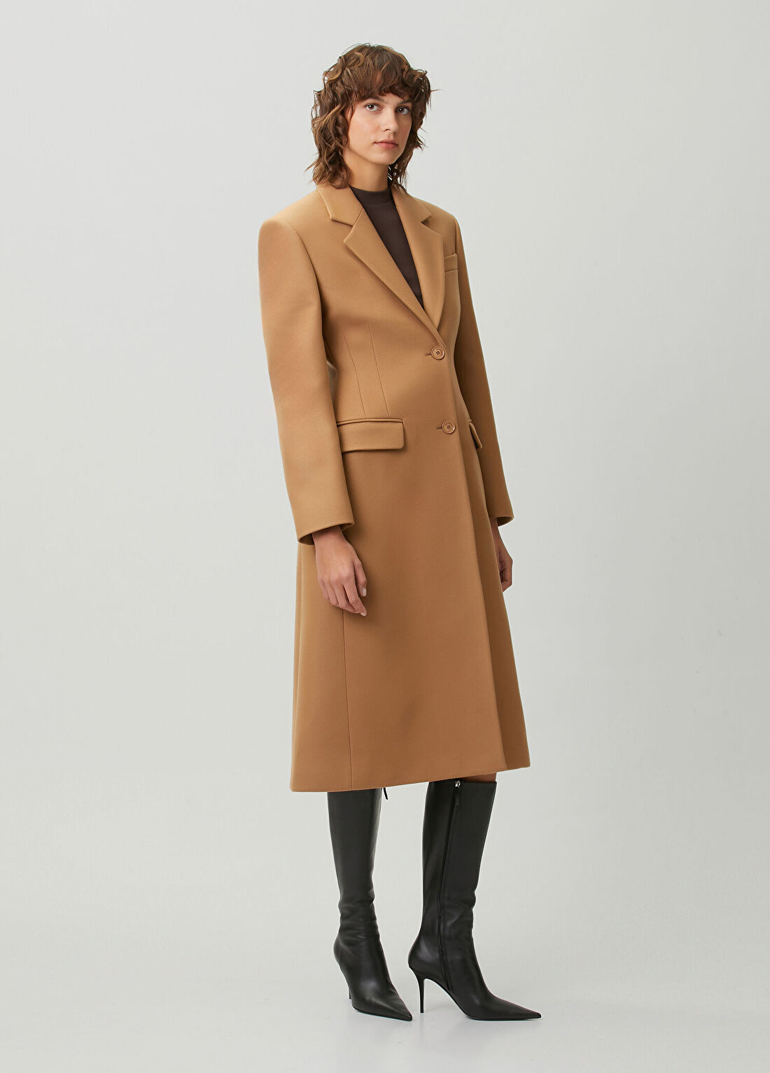 Balenciaga Camel Yün Palto görsel 2