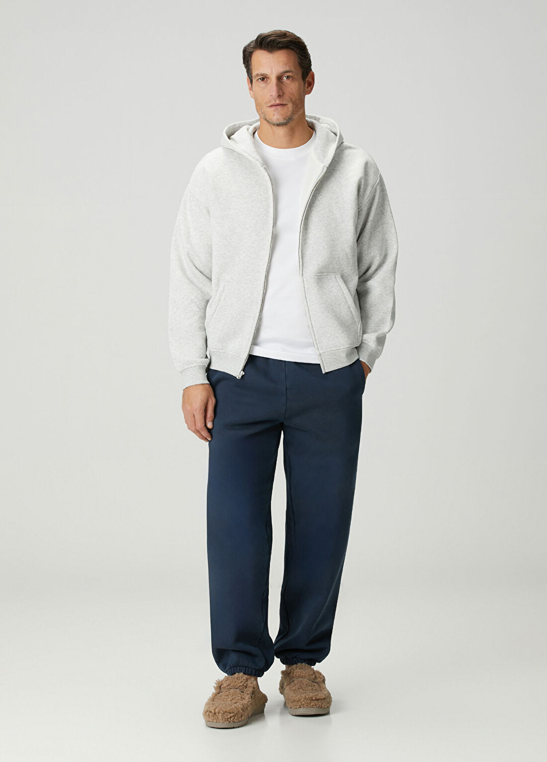 Skims Lacivert Heavy Fleece Jogger Eşofman Altı