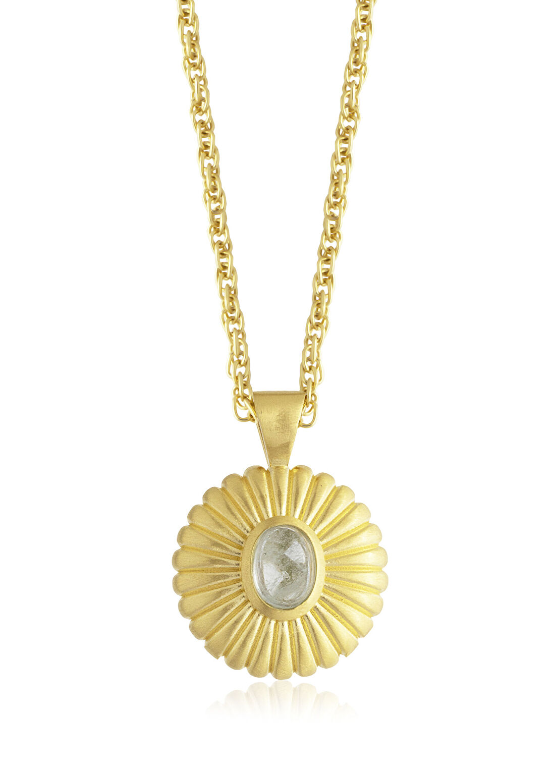 Juliette Amber Aquamarine Kadın Altın Kaplama Kolye