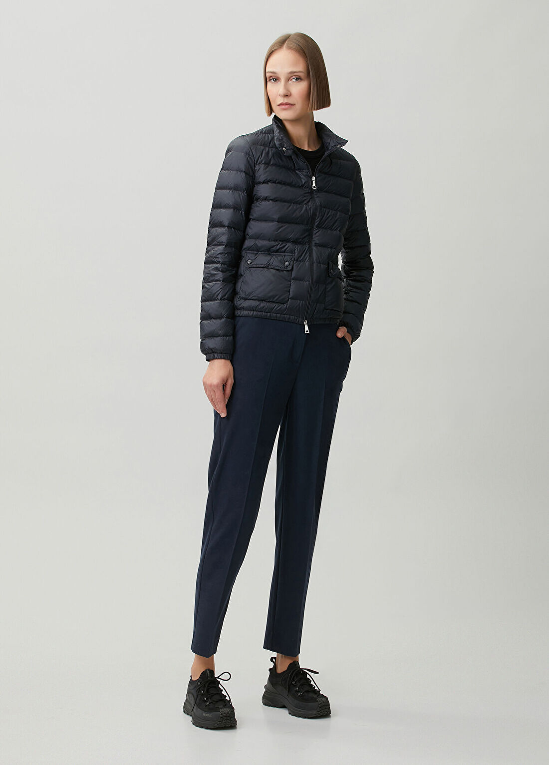 Moncler Lans Koyu Lacivert Mont görsel 2