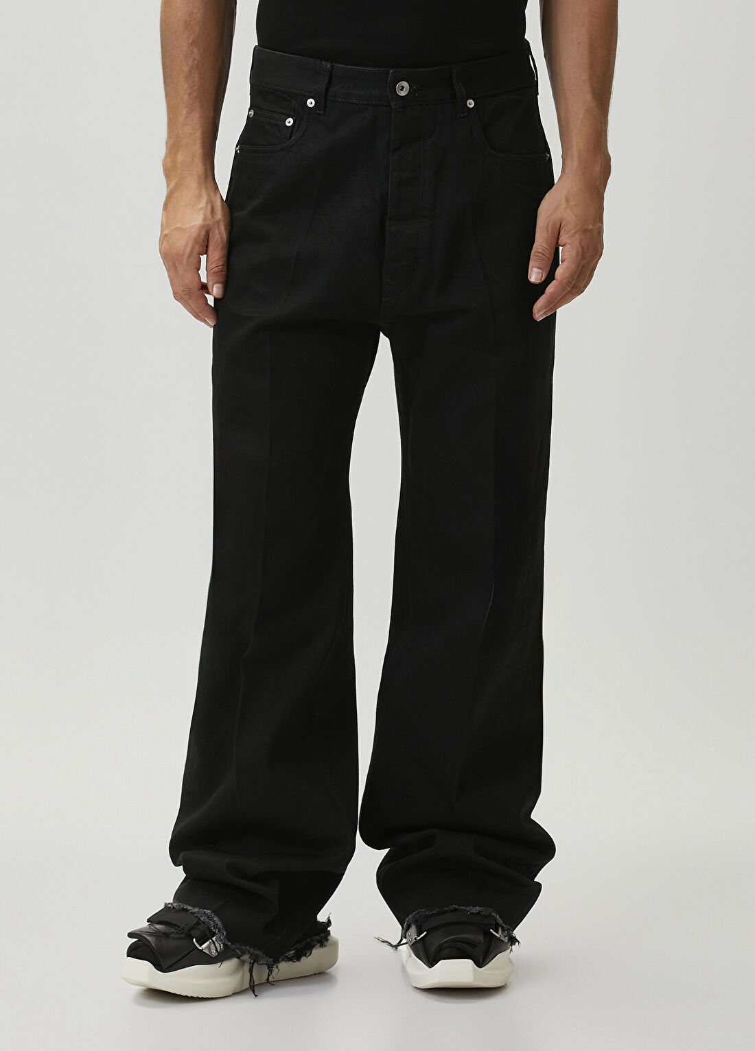Rick Owens Siyah Jean Pantolon görsel 2