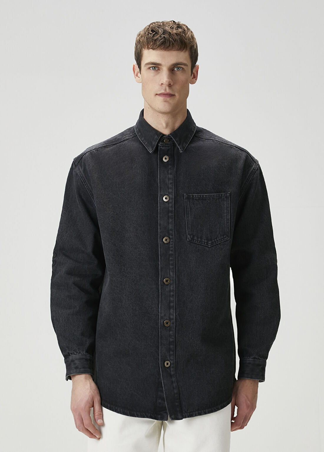 Loewe Anagram Siyah Denim Gömlek