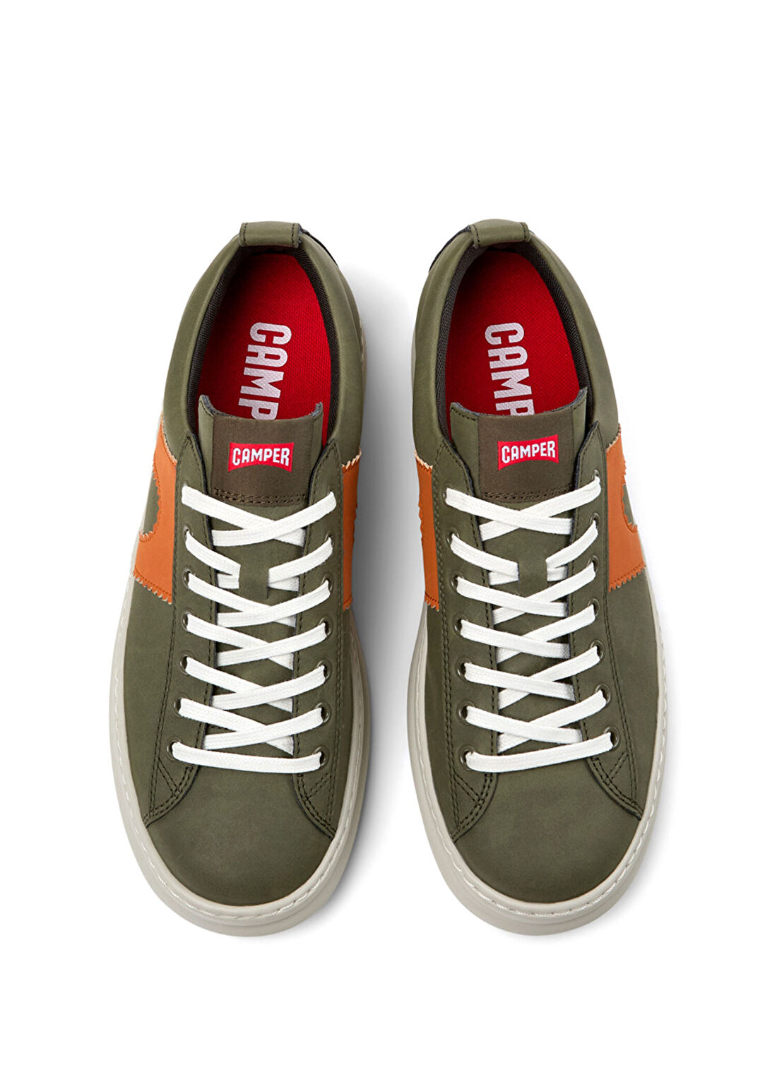 Camper Runner Yeşil Deri Erkek Spor Ayakkabı K100893-014 görsel 4