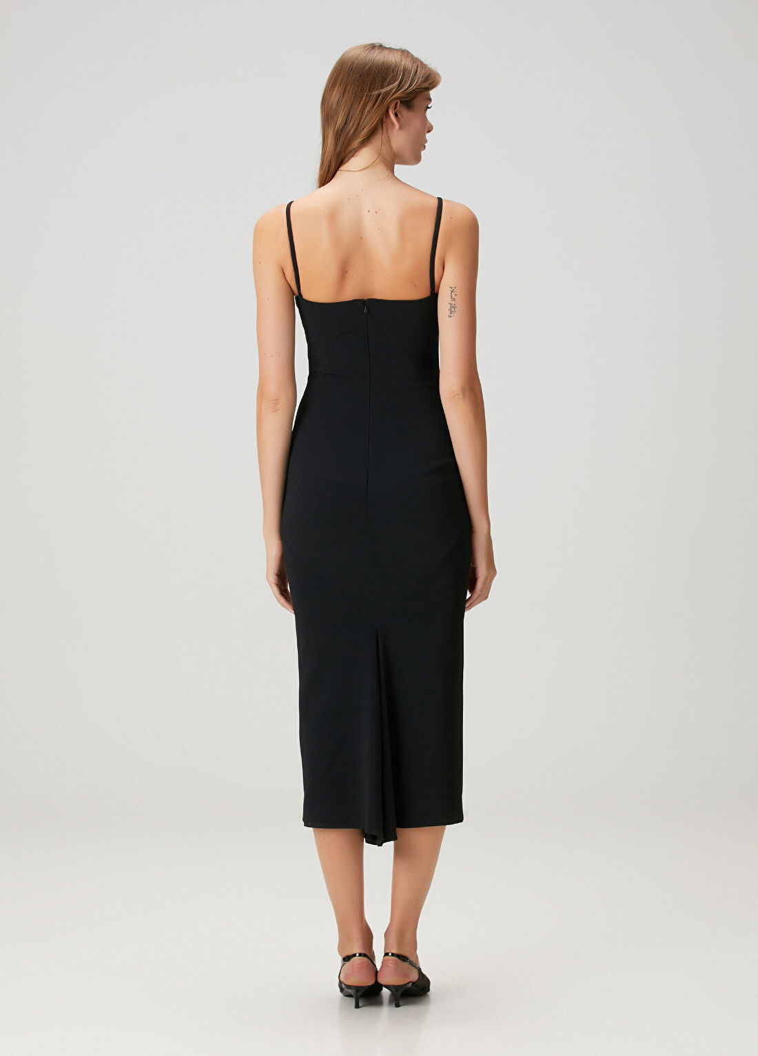 Givenchy Siyah Midi Elbise görsel 4