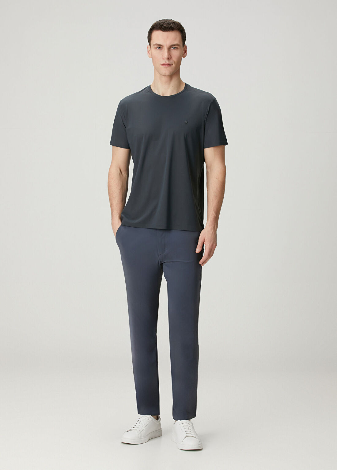 Isaora Airy Koyu Gri Chino Pantolon