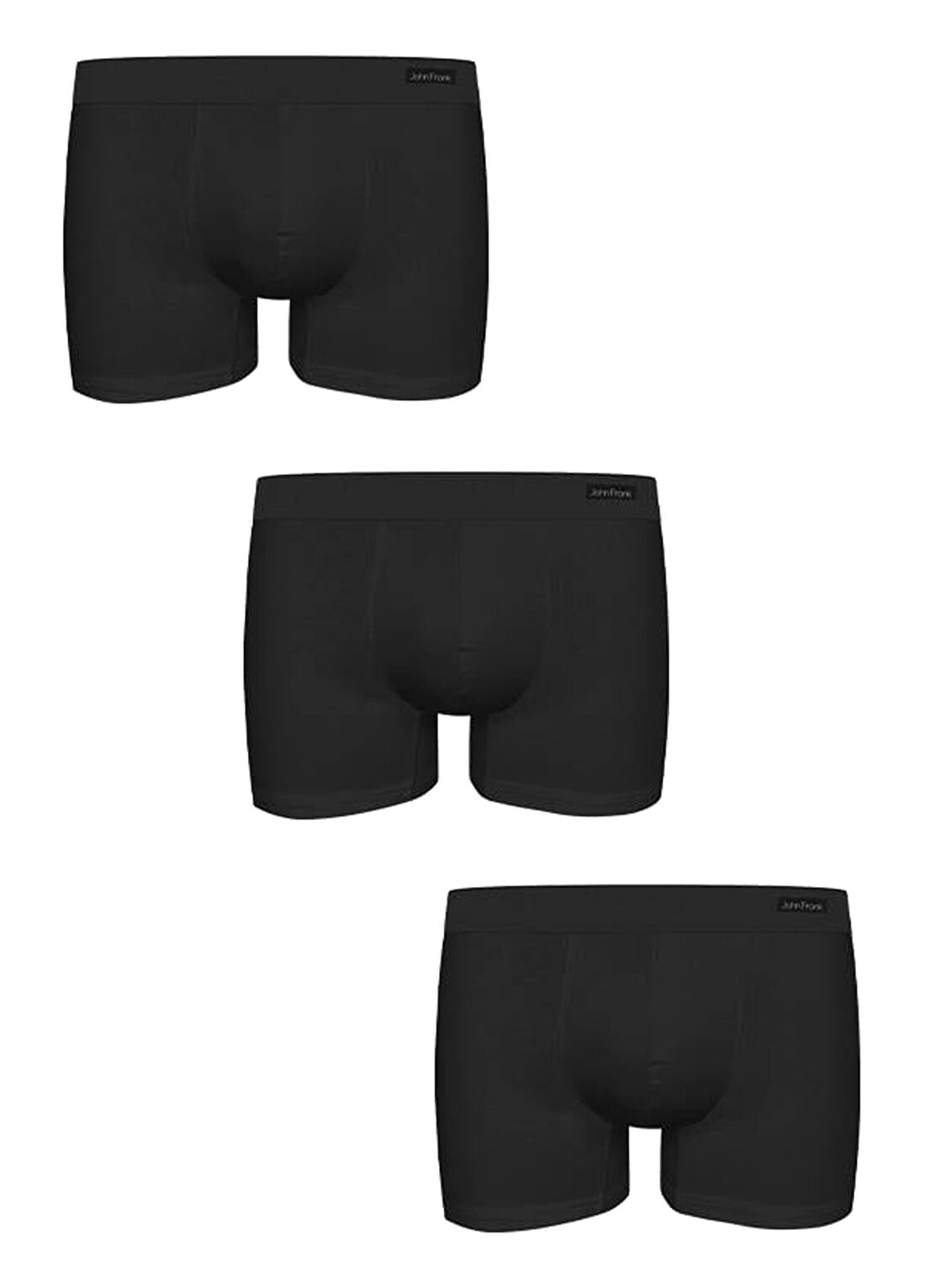 John Frank Siyah 3lü Boxer Seti