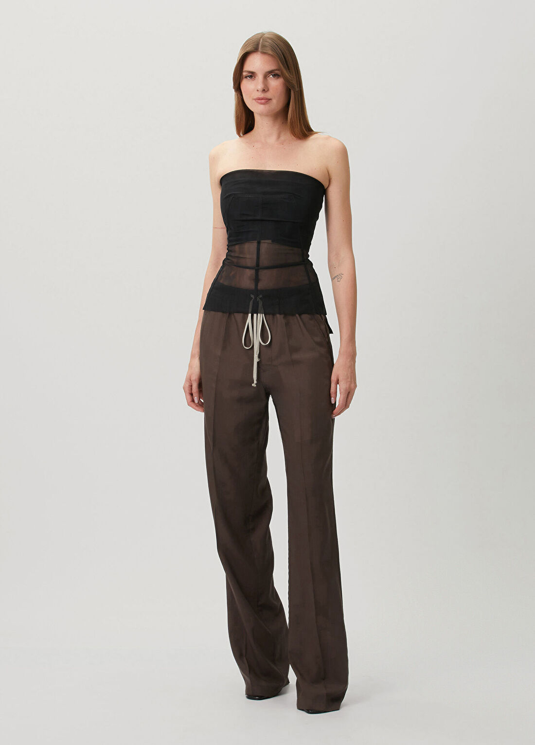 Rick Owens Kahverengi Yün Pantolon