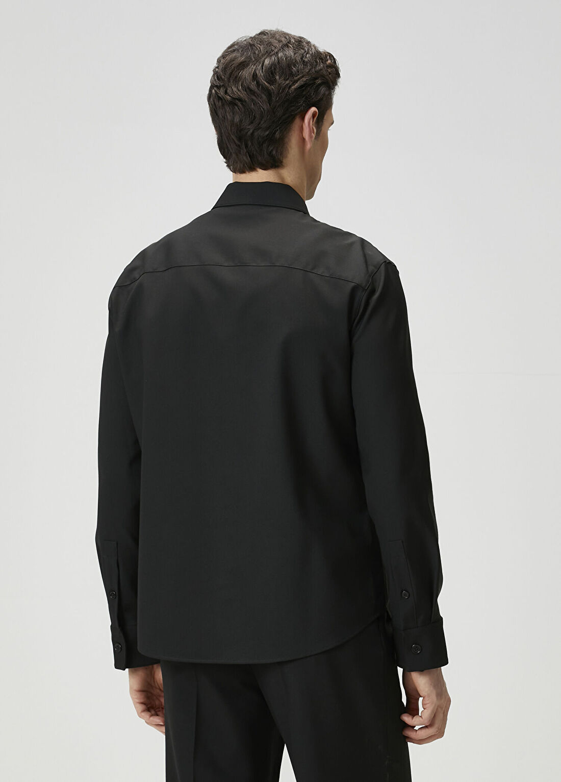Courreges Siyah Logo Nakışlı Dış Gömlek görsel 4