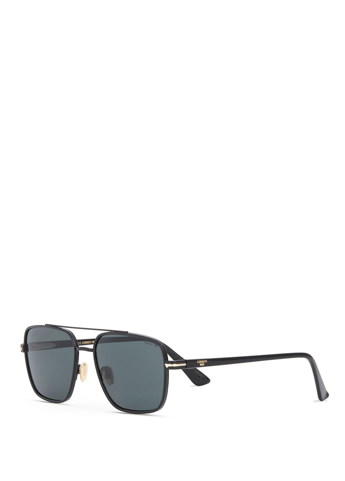Cerruti 1881 CR 80090 C4 Mat Siyah Kombine Erkek Güneş Gözlüğü görsel 2
