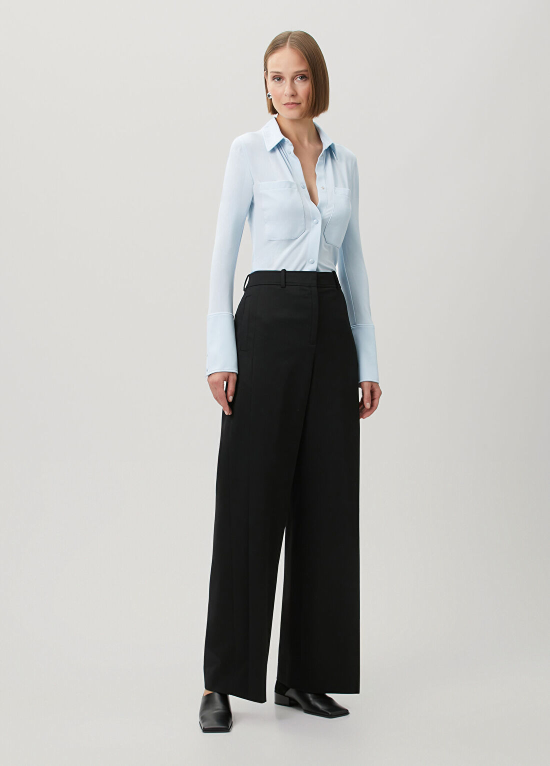 Courreges Siyah Yün Pantolon