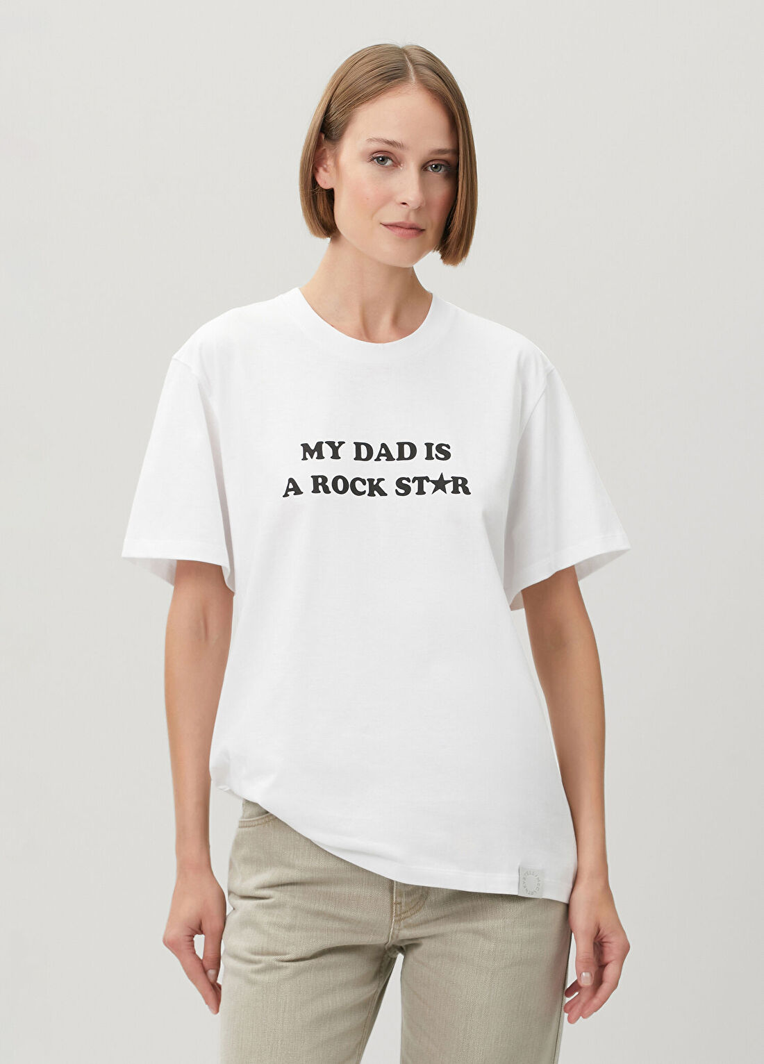 Stella McCartney Beyaz Baskılı T-shirt