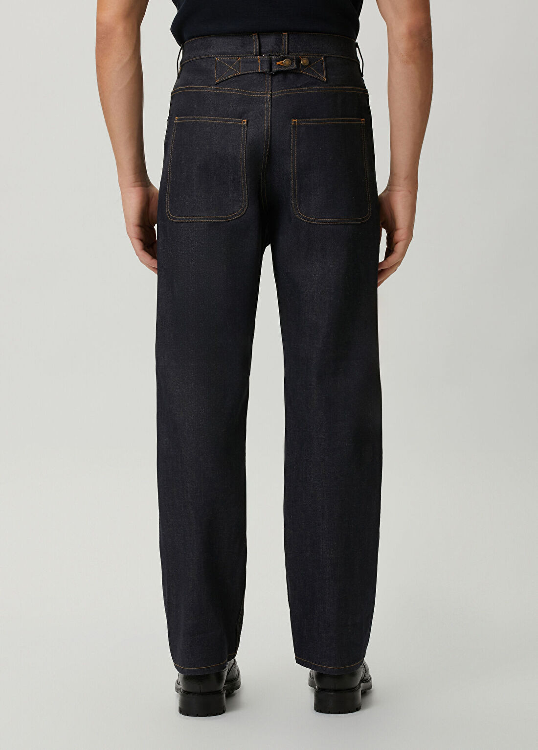 Thom Browne Lacivert Jean Pantolon görsel 3