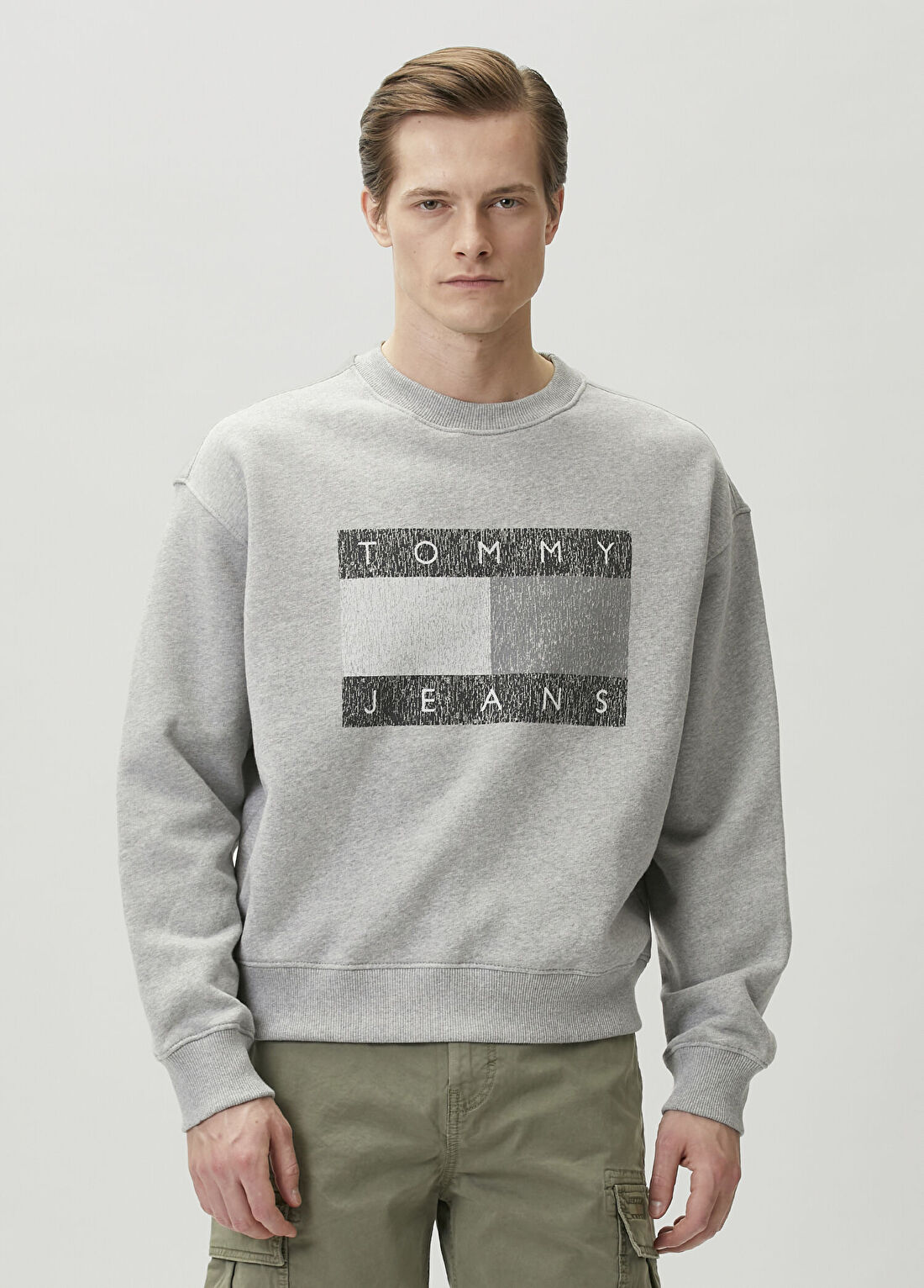Tommy Jeans 90s Gri Sweatshirt