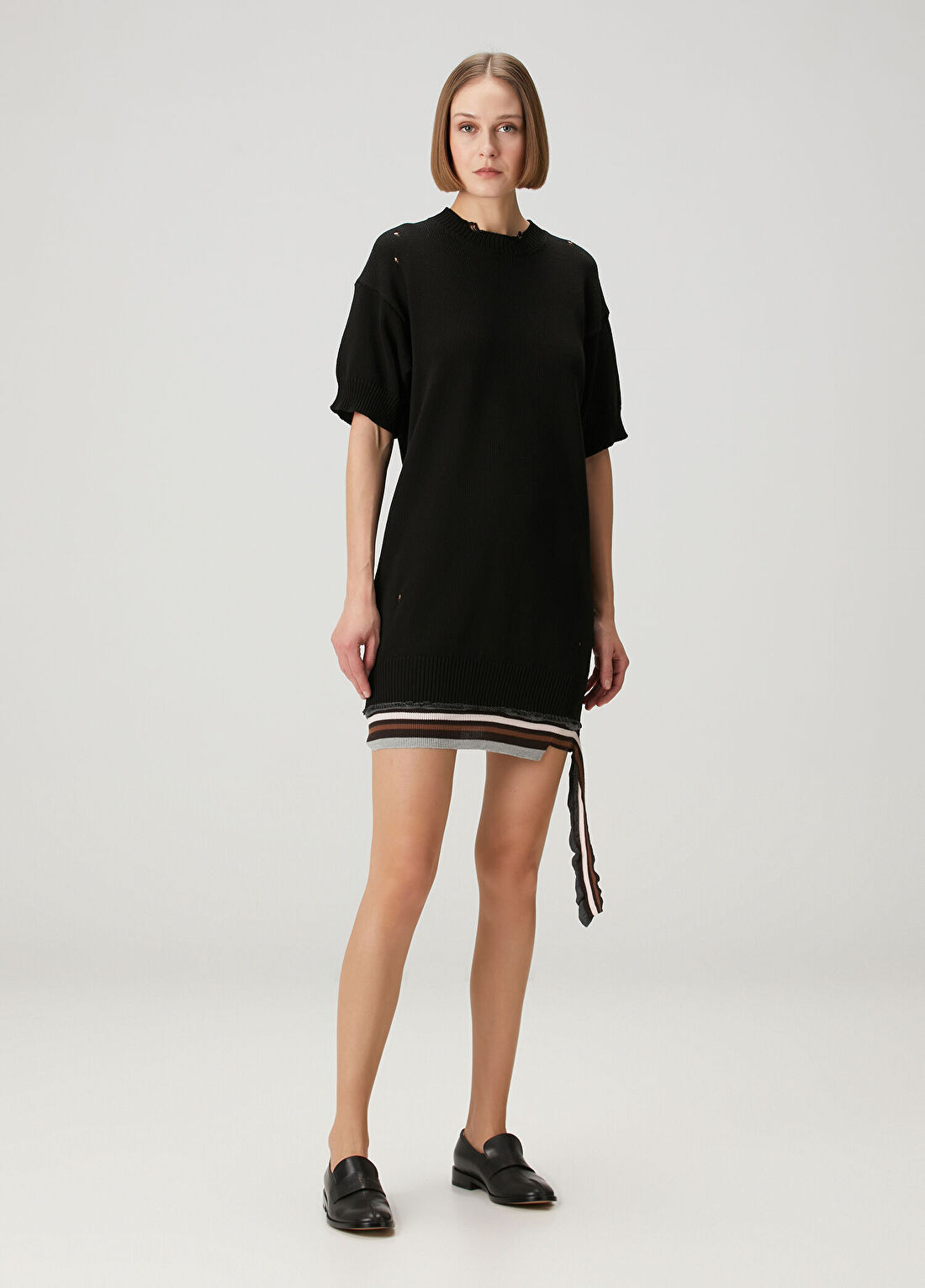 MM6 Maison Margiela Siyah Mini Elbise