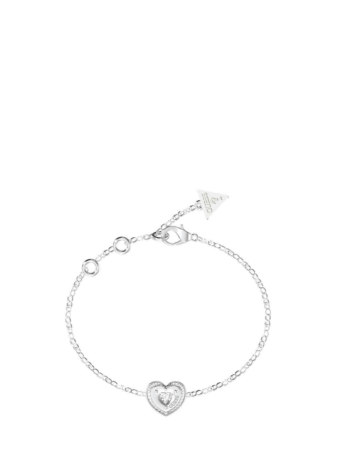 Guess JGUJUBB05550JWRHS Kalpli Metalik Gri Çelik Kadın Bileklik