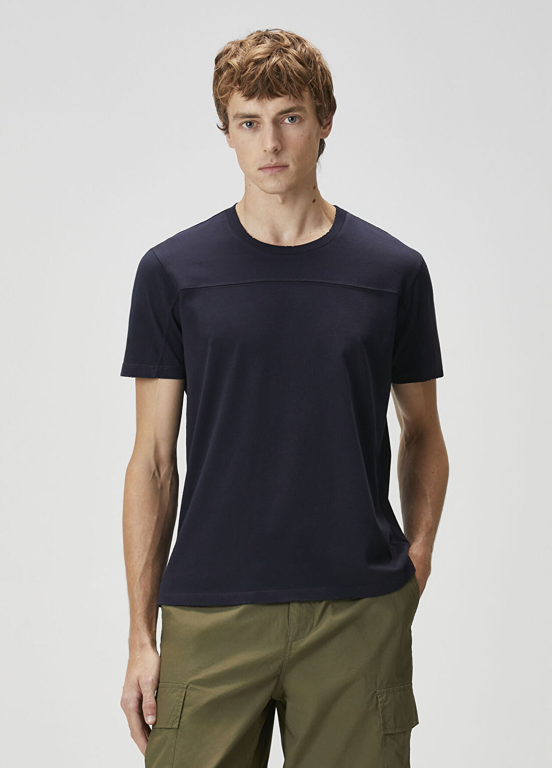 Zadig&Voltaire Lacivert Logo Baskılı T-shirt