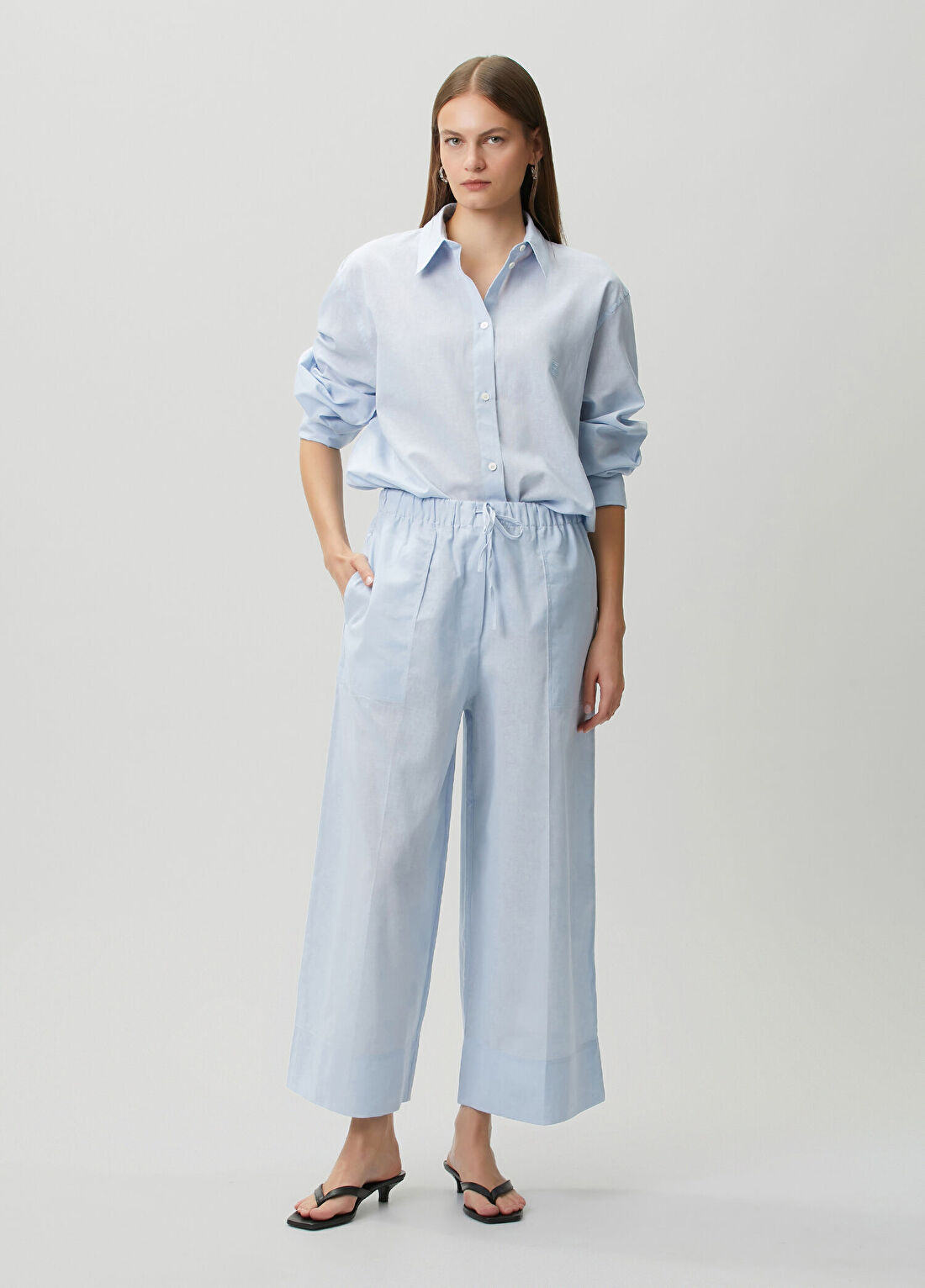 Toteme Mavi Wide Leg Pantolon