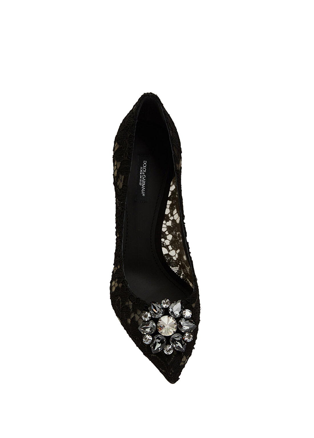 Dolce&Gabbana Siyah Dantel Stiletto görsel 4