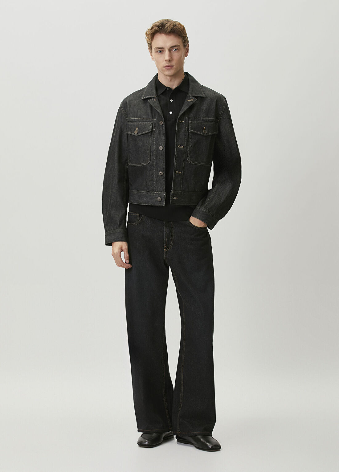 Lemaire Lacivert Denim Ceket