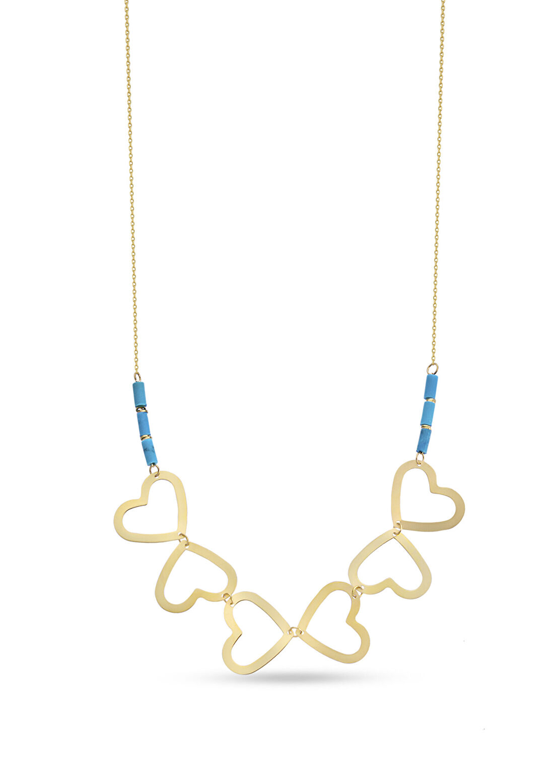 Orena Jewelry Azzure Heart 14 Ayar Altın Kadın Kolye