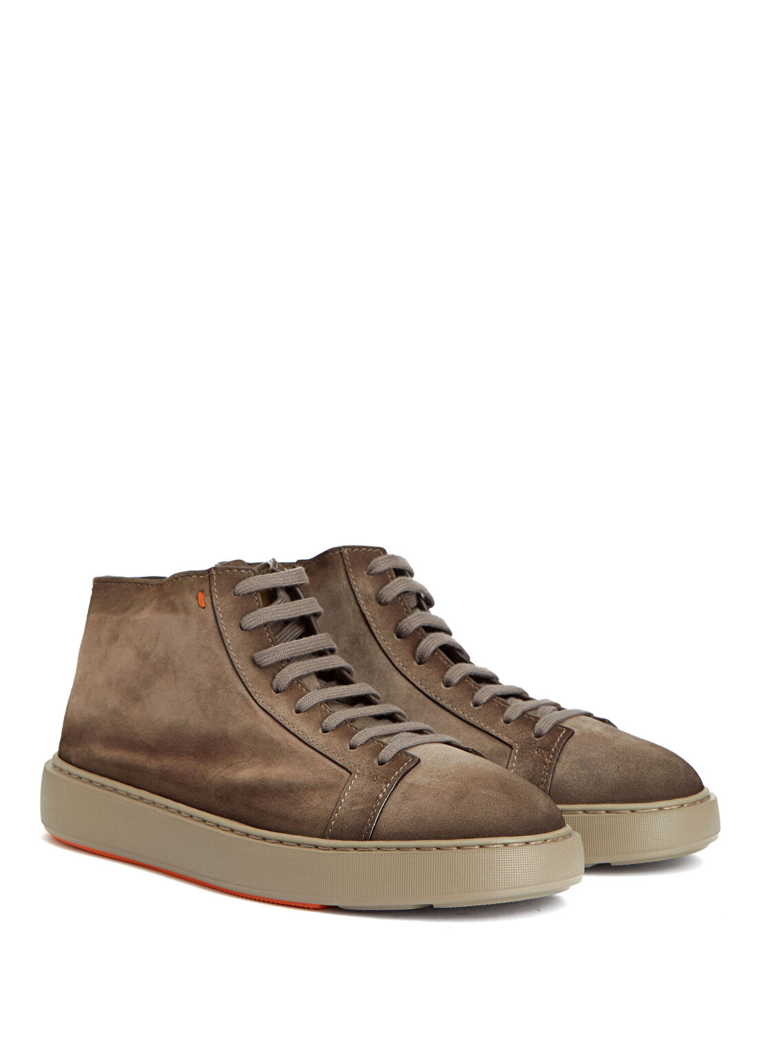 Santoni Bej Erkek Süet Sneaker görsel 2