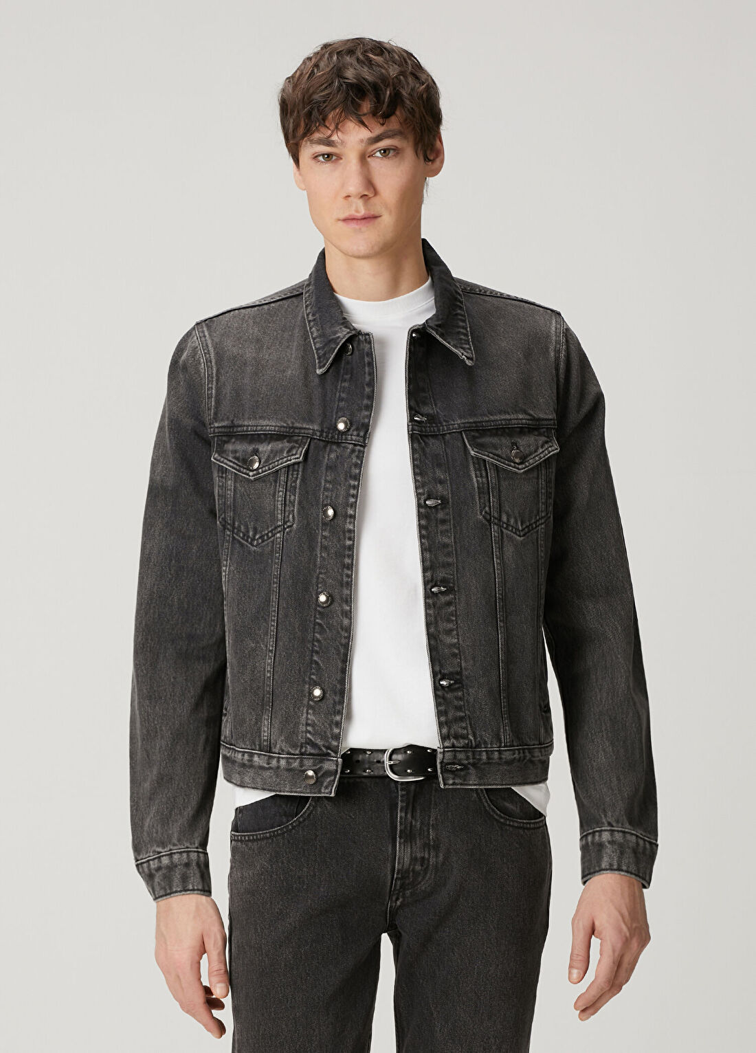 7 For All Mankind Antrasit Denim Ceket