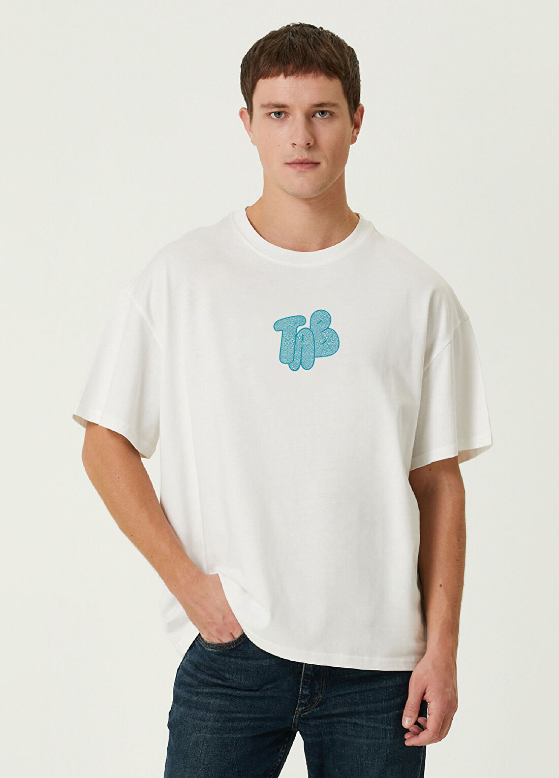 Turn & Bake Hands Beyaz Kısa Kollu Erkek T-shirt