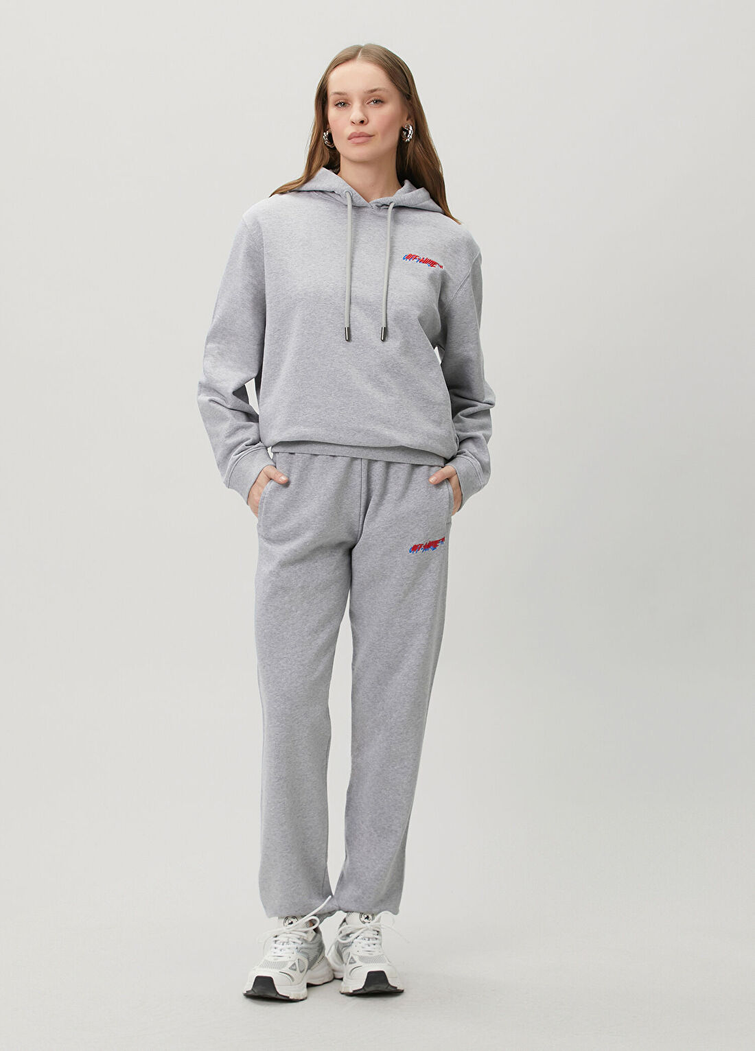 Off-White Gri Eşofman Altı