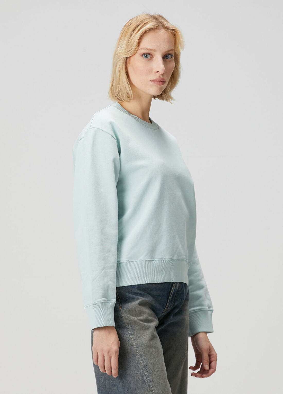 MM6 Maison Margiela Turkuaz Sweatshirt görsel 3