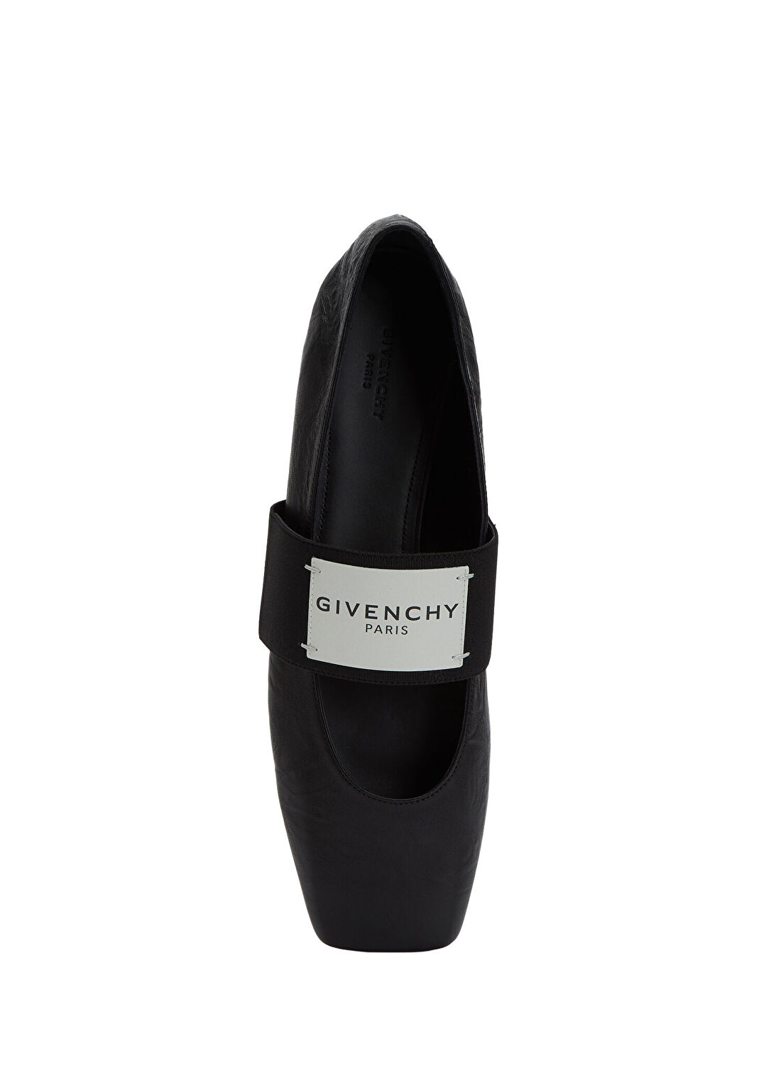 Givenchy Siyah Logo Bantlı Kadın Deri Loafer görsel 4