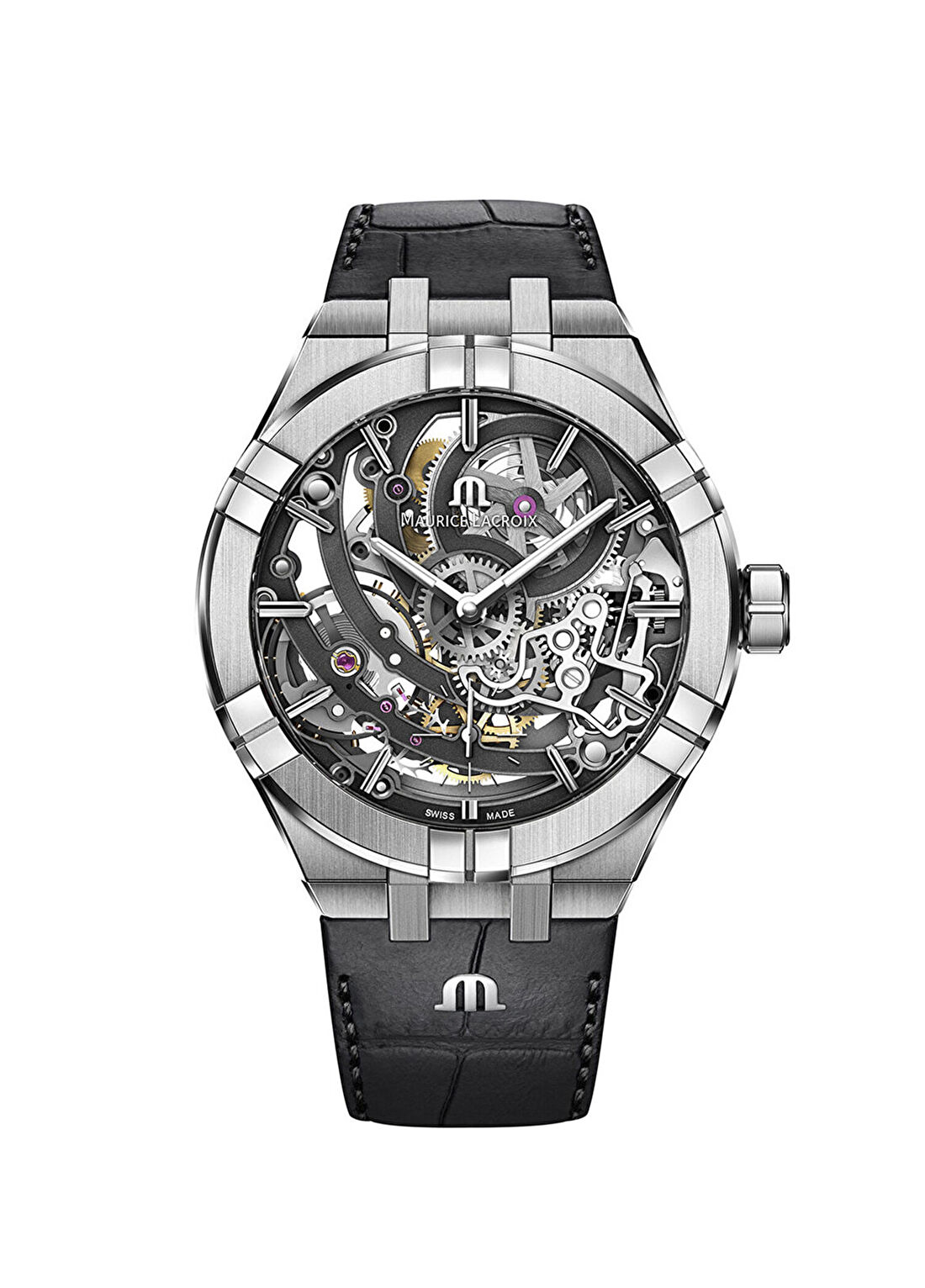 Maurice Lacroix ML-AI6028SS001030-1 Siyah Erkek Kol Saati
