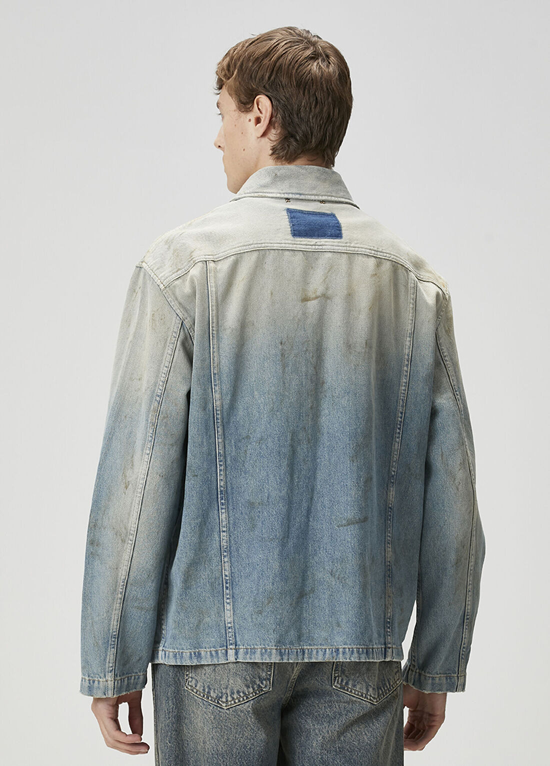 Golden Goose Mavi Denim Ceket görsel 4
