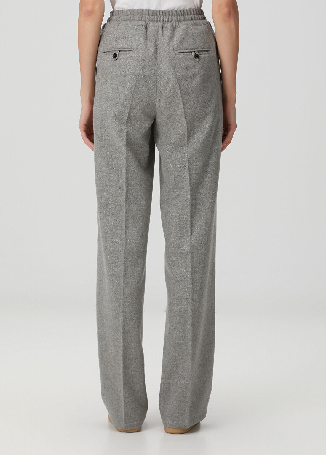 Kiton Gri Yün Pantolon görsel 4