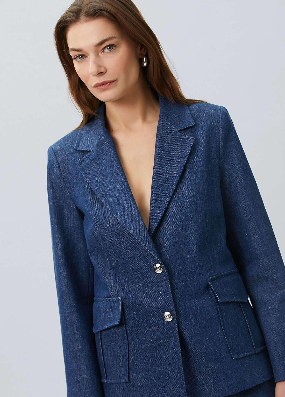 Beymen Collection Lacivert Denim Ceket